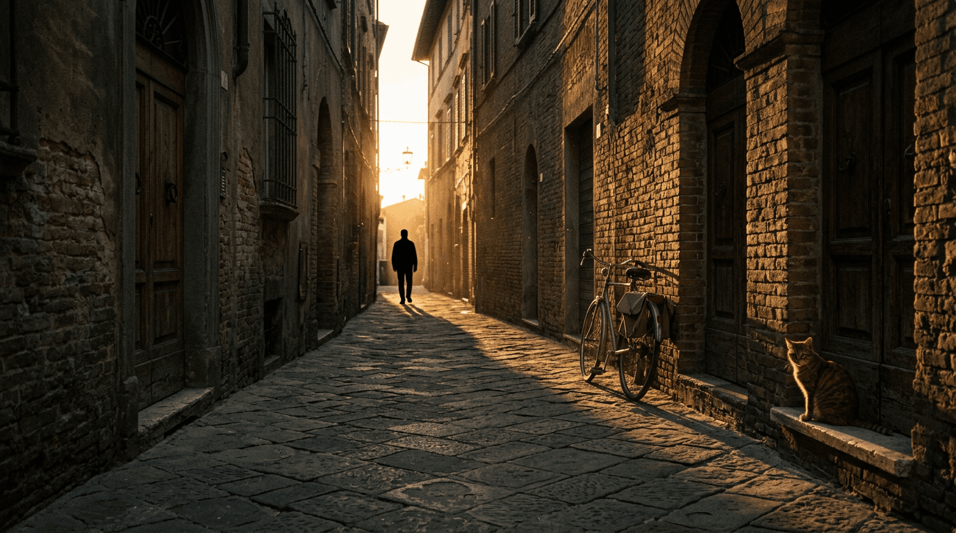The Golden Hour Walk in the Lane