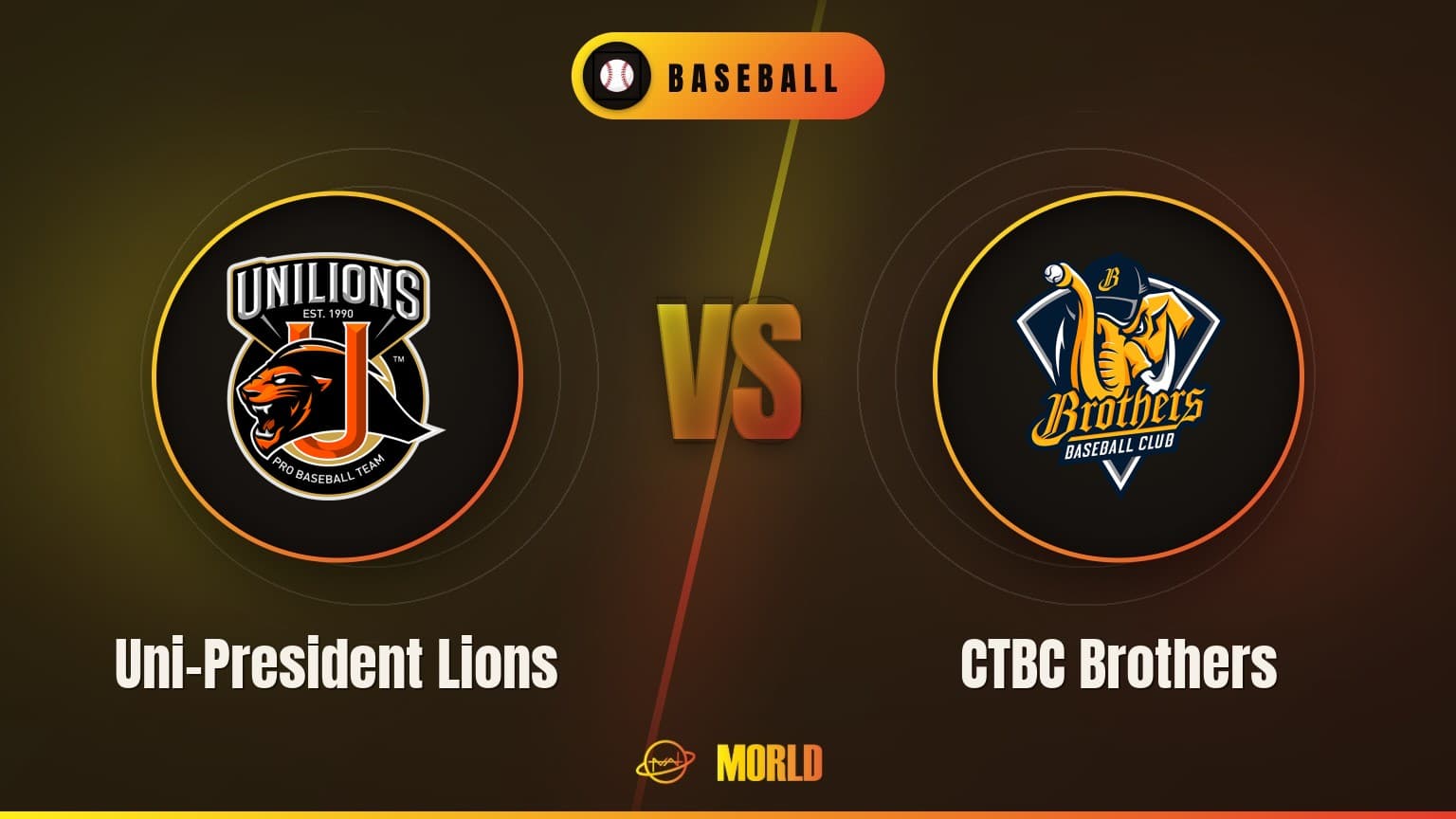 [Chinese Professional Baseball League] Uni-President Lions vs CTBC Brothers