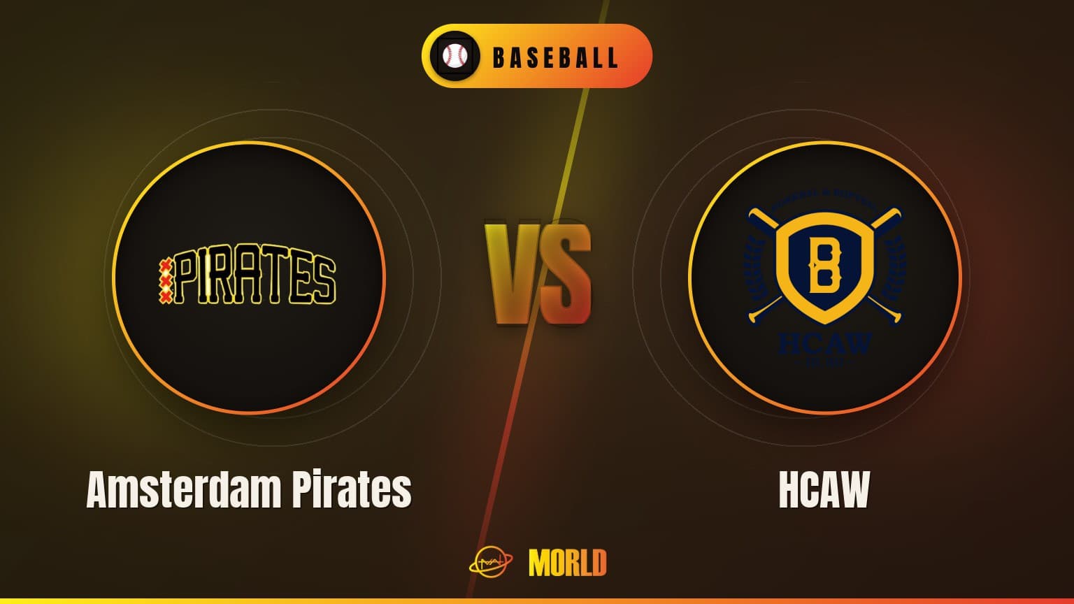 [Honkbal Hoofdklasse] Amsterdam Pirates vs HCAW